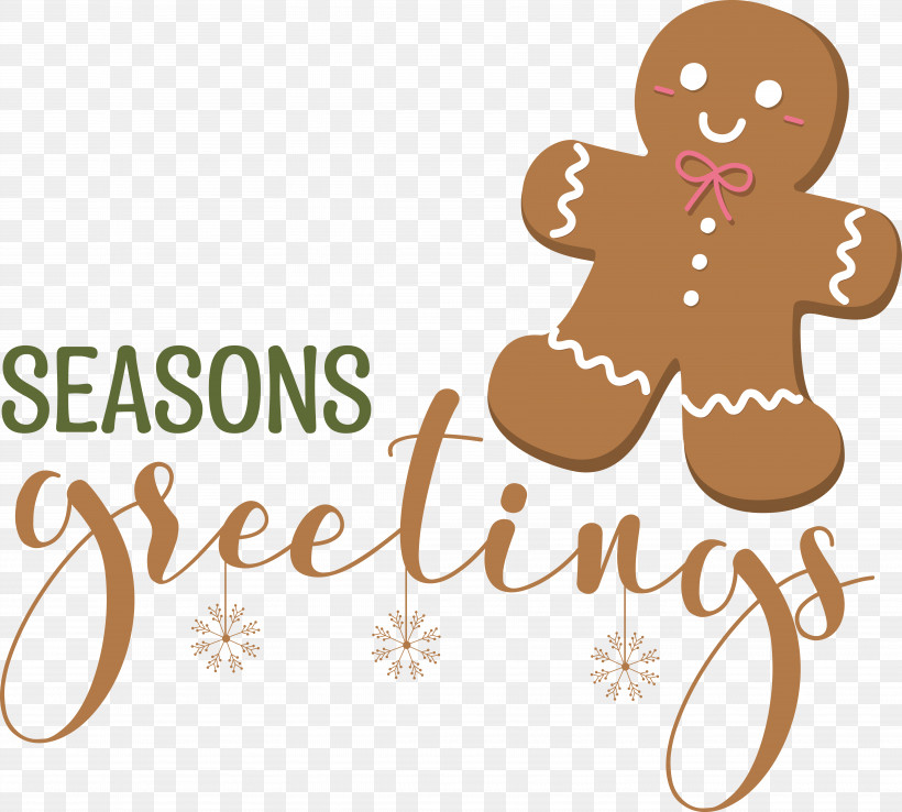 Seasons Greetings, PNG, 6972x6279px, Seasons Greetings, Gingerbread, Merry Christmas Download Free