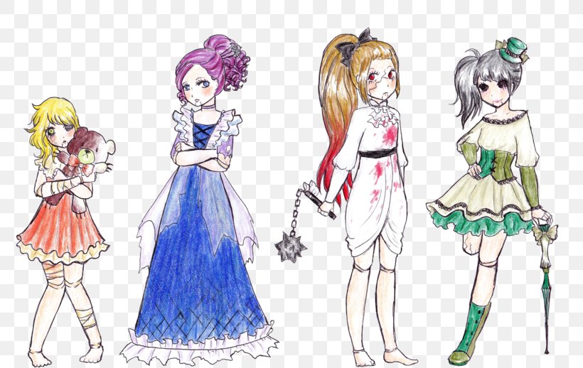 Costume Drawing Porcelain Sketch, PNG, 800x518px, Watercolor, Cartoon, Flower, Frame, Heart Download Free