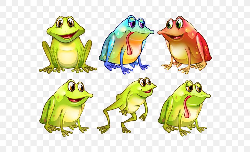 Frog Cartoon Illustration, PNG, 595x500px, Frog, Amphibian, Cartoon, Comics, Fauna Download Free