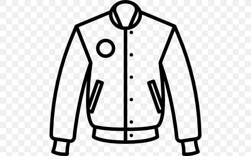 Jacket T-shirt Clothing Sizes Hoodie, PNG, 512x512px, Jacket, Area, Black, Black And White, Clothing Download Free