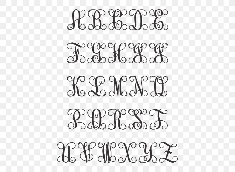Lettering Initial Monogram Font, PNG, 450x600px, Letter, Alphabet, Area, Art, Black Download Free