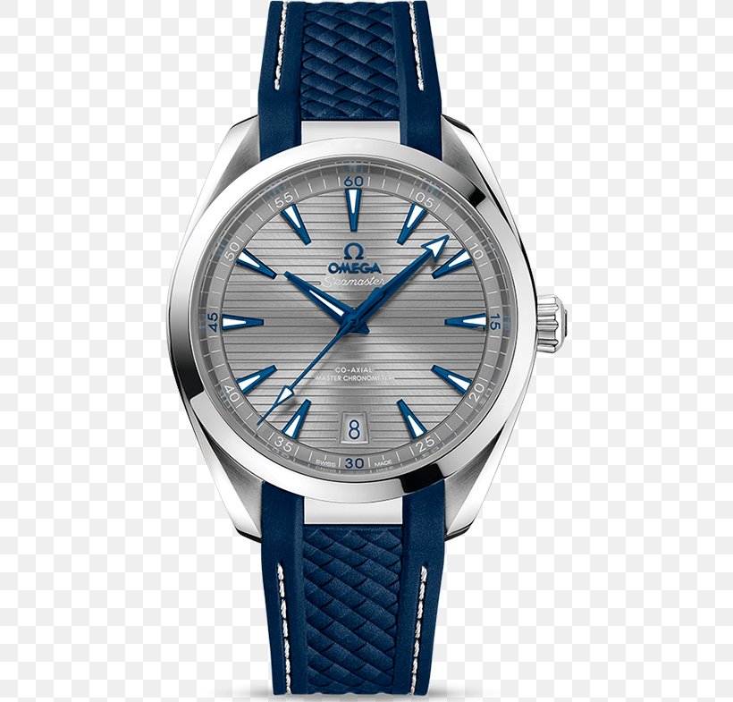 OMEGA Seamaster Aqua Terra 150M Quartz Omega SA Coaxial Escapement Watch, PNG, 450x785px, Omega Seamaster, Brand, Chronometer Watch, Coaxial Escapement, Cobalt Blue Download Free