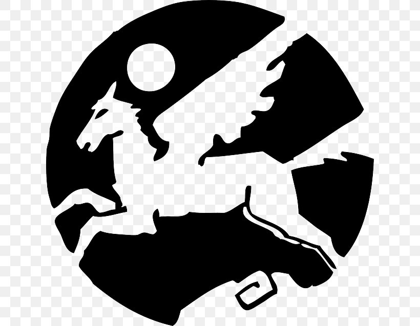 Horse Pegasus Clip Art, PNG, 640x637px, Horse, Art, Artwork, Black, Black And White Download Free