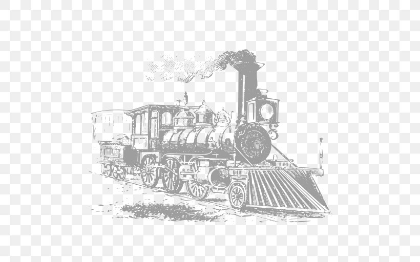 Rail Transport Train Industrial Revolution Kingman Station Steam Locomotive, PNG, 512x512px, Rail Transport, Auto Part, Automotive Engine Part, Drawing, Industrial Revolution Download Free