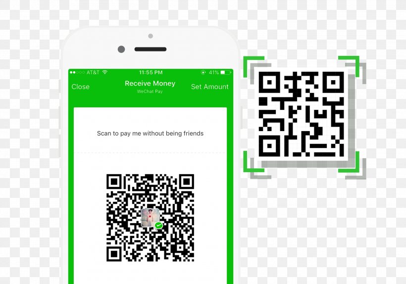 WeChat LINE QR Code Payment Logo, PNG, 3000x2100px, Wechat, Area, Brand, Code, Communication Download Free
