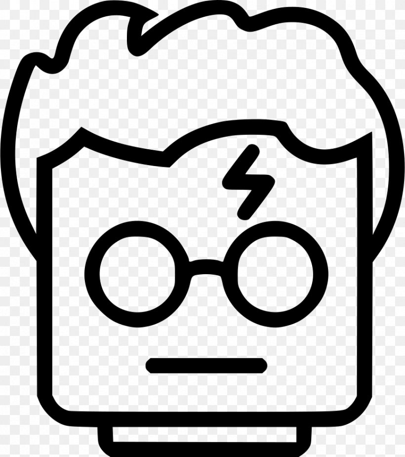 Harry Potter And The Philosopher's Stone Emoticon Smiley Clip Art, PNG, 868x980px, Harry Potter, Area, Black, Black And White, Emoji Download Free