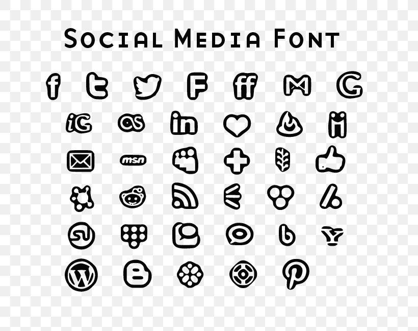 Social Media Font, PNG, 720x648px, Social Media, Area, Avatar, Black And White, Blog Download Free