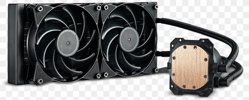 Computer Cases & Housings Computer System Cooling Parts Cooler Master Water Cooling Heat Sink, PNG, 1241x500px, Computer Cases Housings, Air Cooling, Auto Part, Central Processing Unit, Computer Download Free