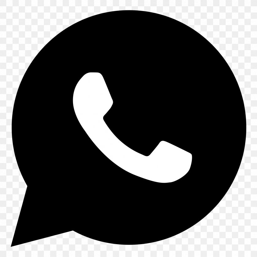 WhatsApp Mobile Phones Logo Clip Art, PNG, 2400x2400px, Whatsapp, Android, Black And White, Email, Instant Messaging Download Free