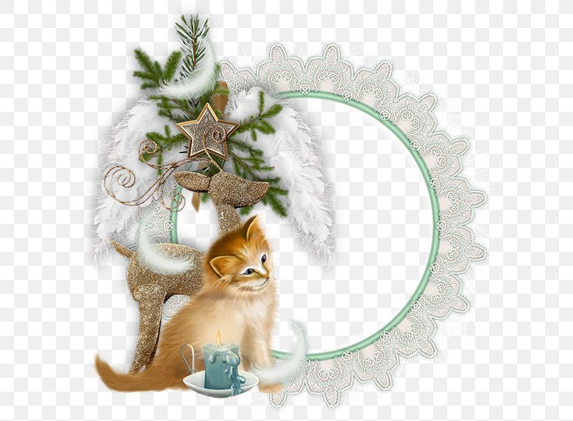 Christmas Decoration Picture Frames Kitten, PNG, 600x602px, Christmas, Carnivoran, Cat, Cat Like Mammal, Centrepiece Download Free