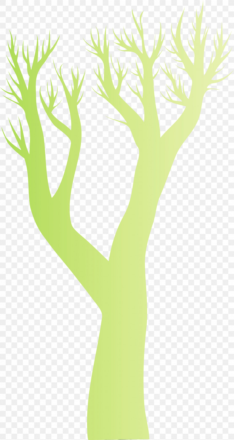 Green Tree Yellow Branch Leaf, PNG, 1595x3000px, Watercolor, Branch, Grass, Green, Hand Download Free