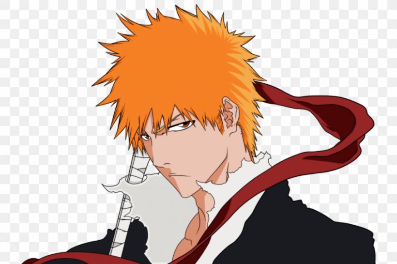 Ichigo Kurosaki Shinigami Near Bleach Character, PNG, 900x599px, Watercolor, Cartoon, Flower, Frame, Heart Download Free