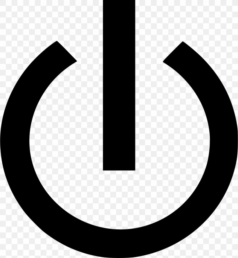Clip Art Power Symbol Button, PNG, 904x980px, Power Symbol, Black And White, Brand, Button, Crescent Download Free