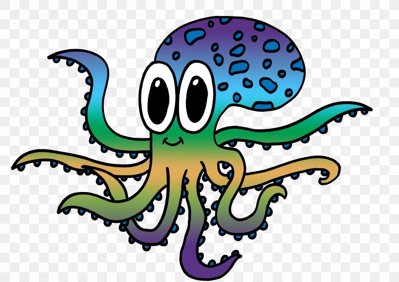 Clip Art Octopus Image Illustration Cartoon, PNG, 3507x2481px, Octopus, Art, Cartoon, Cephalopod, Drawing Download Free