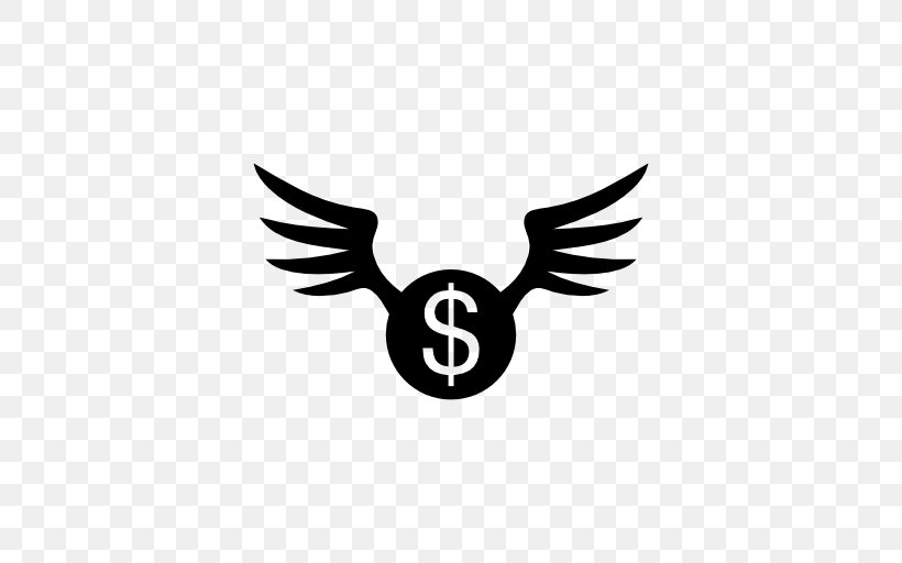 Money Coin Currency Symbol, PNG, 512x512px, Money, Bird, Black And White, Brand, Coin Download Free