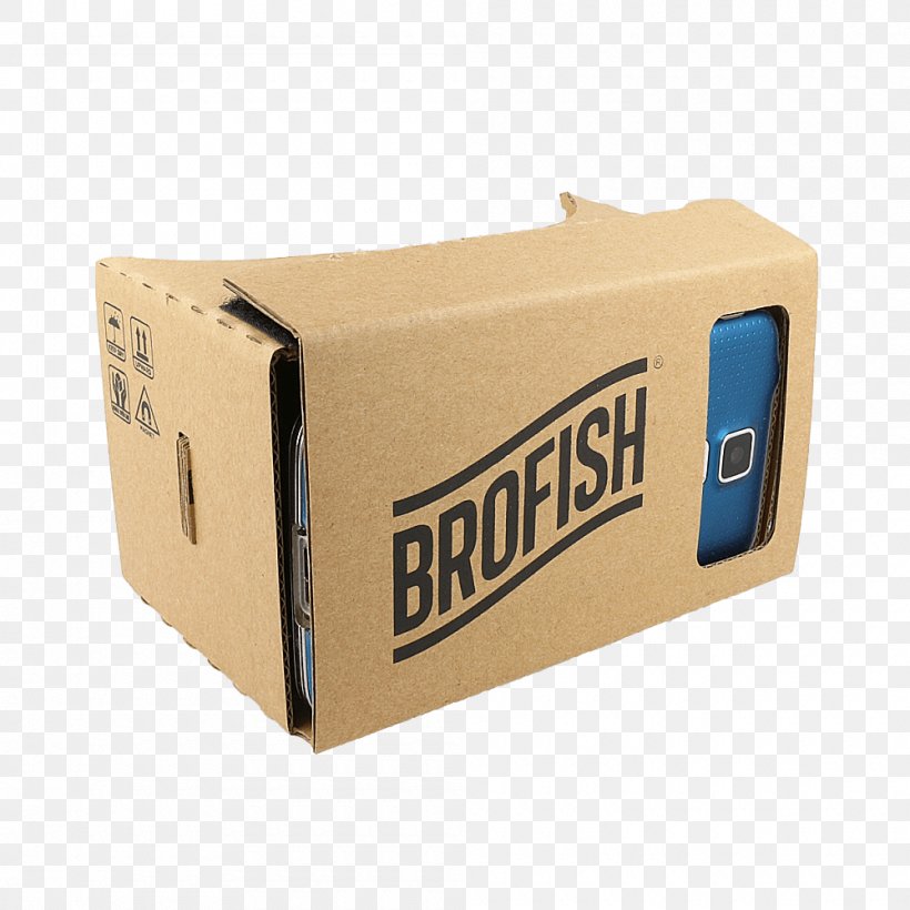 Google Cardboard Virtual Reality, PNG, 1000x1000px, Google Cardboard, Box, Brand, Cardboard, Carton Download Free