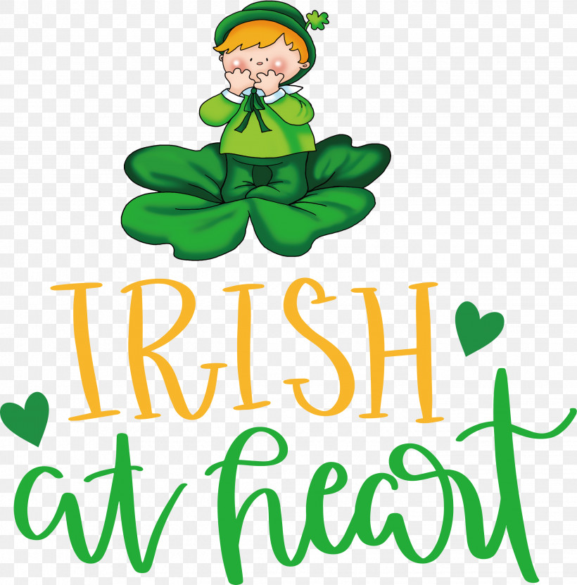 Saint Patrick Patricks Day Irish At Heart, PNG, 2851x2890px, Saint Patrick, Character, Green, Happiness, Leaf Download Free