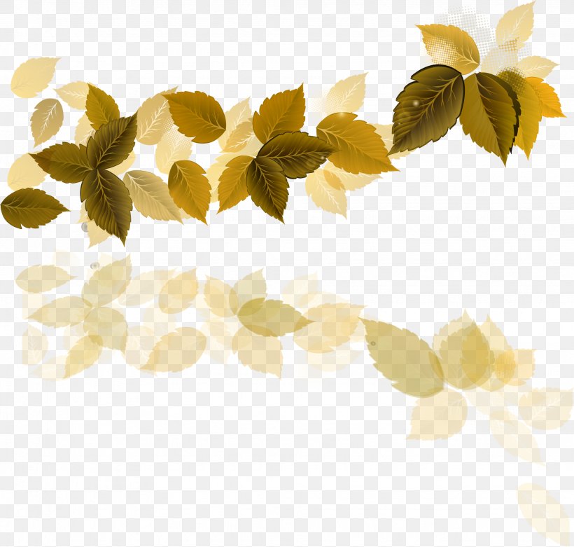 Euclidean Vector Rain, PNG, 1944x1853px, Leaf, Petal, Yellow Download Free