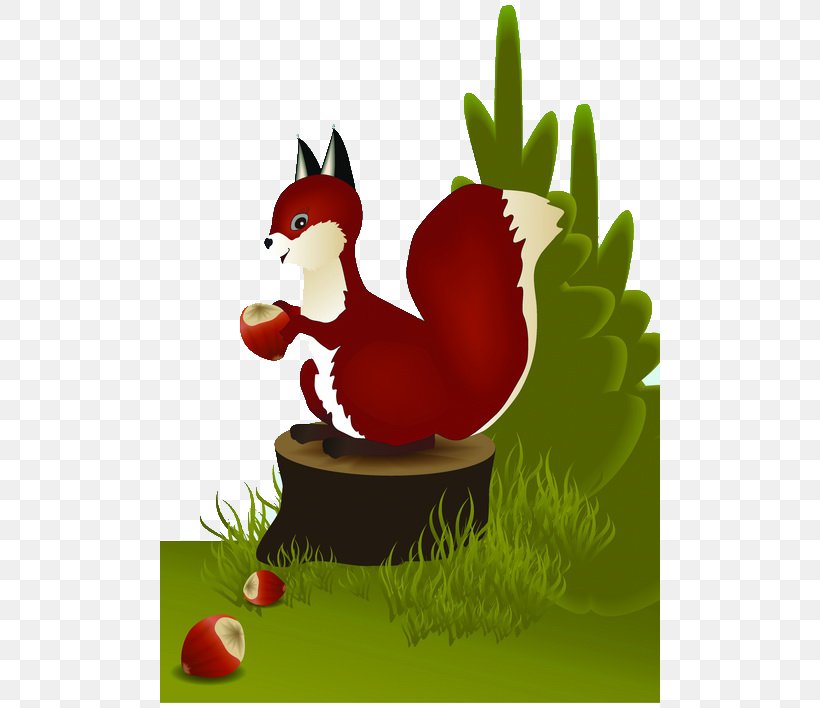 Jumping Squirrel Cartoon, PNG, 500x708px, Squirrel, Animal, Art, Beak, Bird Download Free