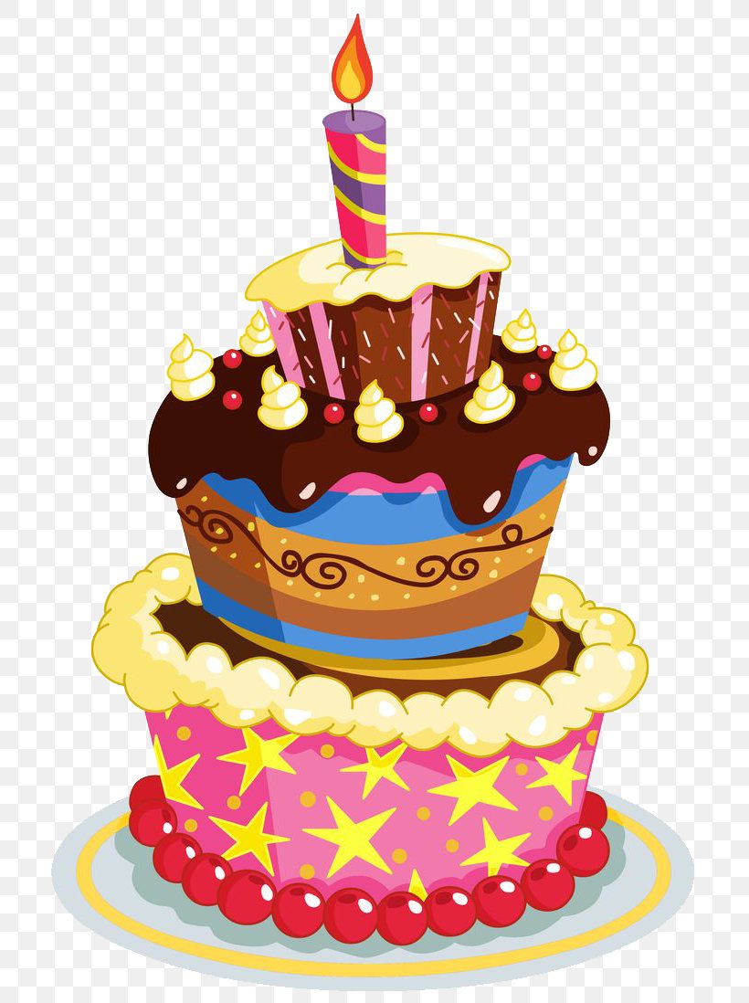 Birthday Cake Clip Art, PNG, 736x1098px, Birthday Cake, Baked Goods, Baking, Birthday, Bon Anniversaire Download Free