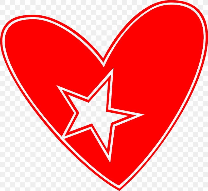 Heart With Star In Love Transparent Clip Art.p, PNG, 862x793px ...