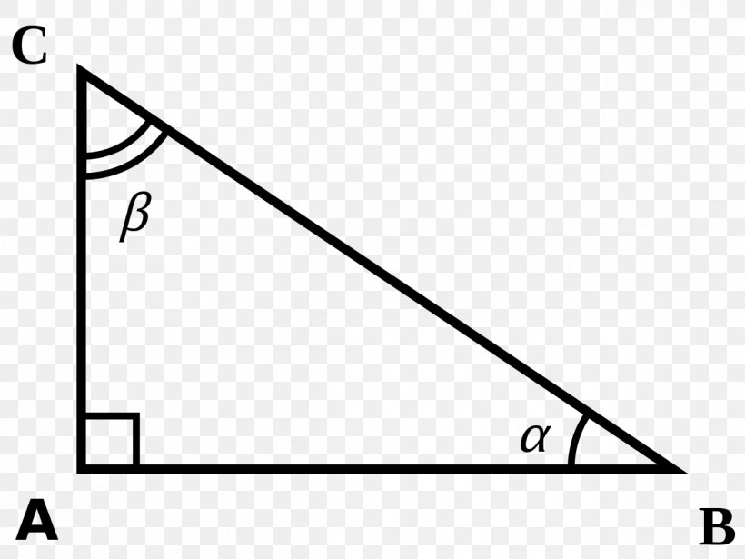 Right Triangle Rectangle Hypotenuse, PNG, 1200x900px, Triangle, Acutangle, Area, Black, Black And White Download Free