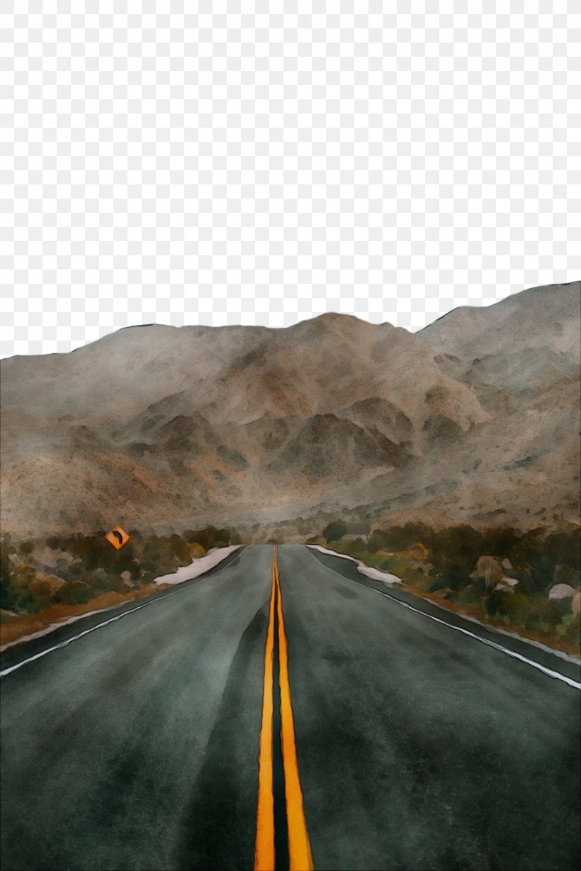 Road Asphalt Highway Atmospheric Phenomenon Road Trip, PNG, 868x1300px, Watercolor, Asphalt, Atmospheric Phenomenon, Highway, Lane Download Free