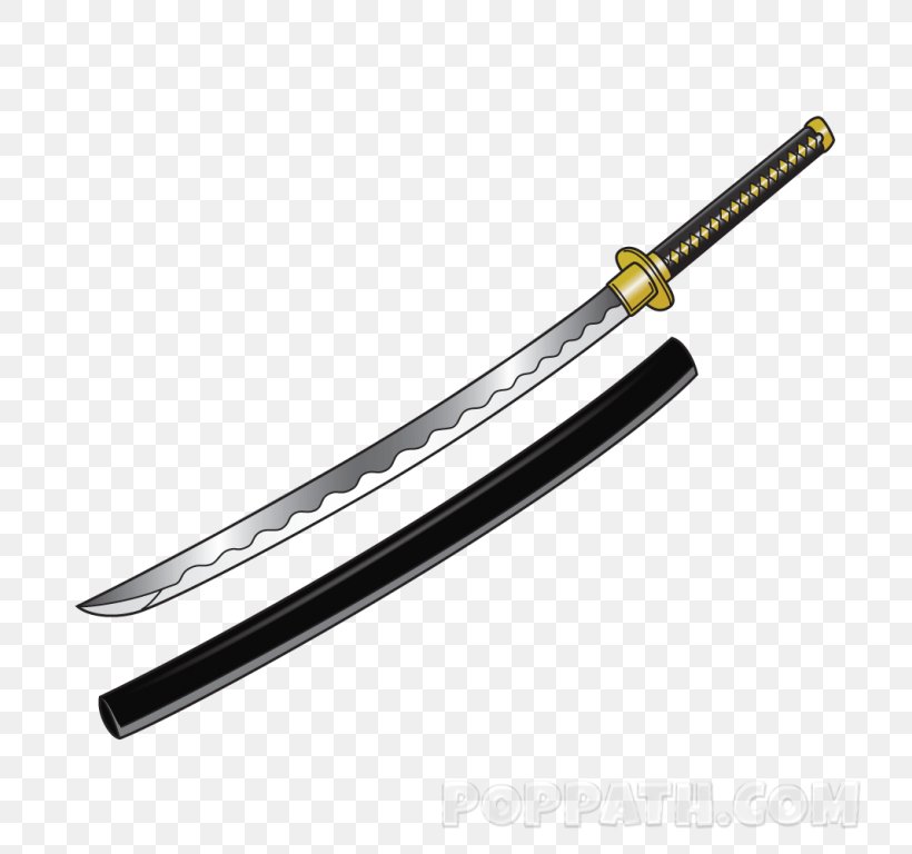 Sword Katana Knife Blade Weapon, PNG, 768x768px, Sword, Blade, Cold Weapon, Drawing, Edged And Bladed Weapons Download Free