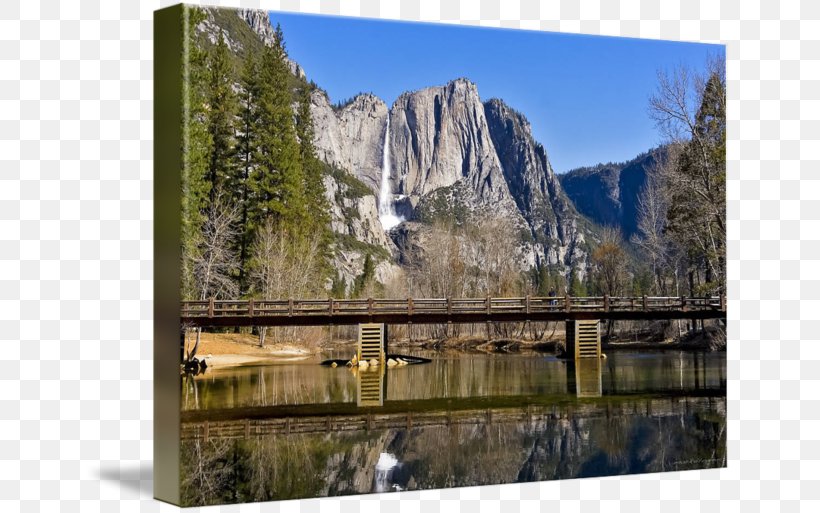 Yosemite Falls Yosemite Valley Swinging Bridge Waterfall National Park, PNG, 650x513px, Yosemite Falls, Banff, Hill Station, Lake, Landscape Download Free