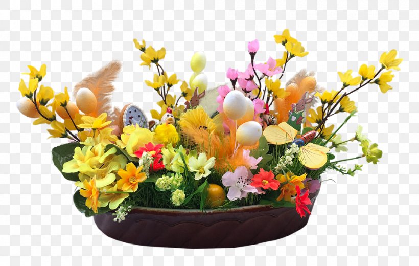 Easter Bunny Easter Egg Desktop Wallpaper Clip Art, PNG, 960x609px, Easter Bunny, Artificial Flower, Ash Wednesday, Computer, Cut Flowers Download Free