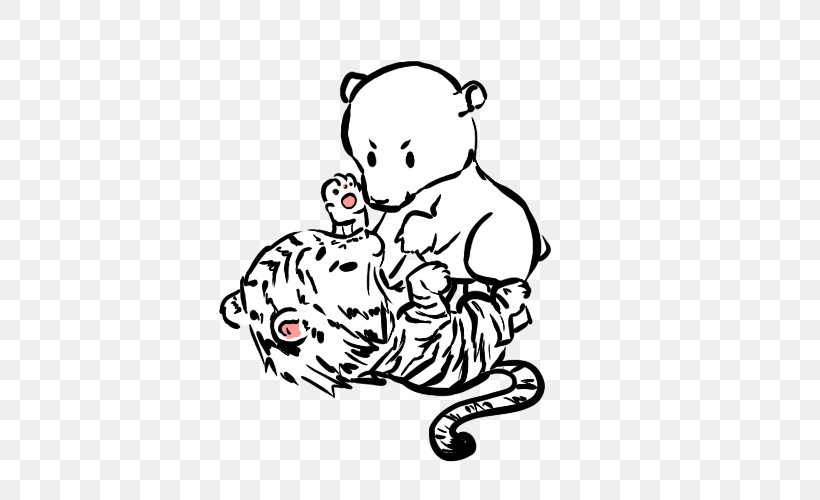 Polar Bear Tiger Lion Clip Art, PNG, 500x500px, Watercolor, Cartoon, Flower, Frame, Heart Download Free