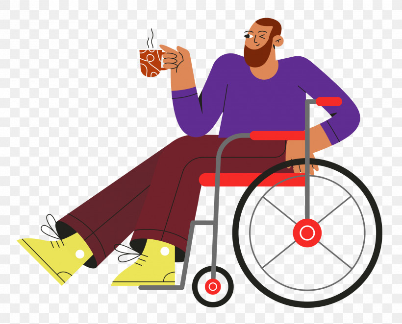 Sitting On Wheelchair Wheelchair Sitting, PNG, 2500x2020px, Wheelchair, Arm Cortexm, Behavior, Cartoon, Health Download Free