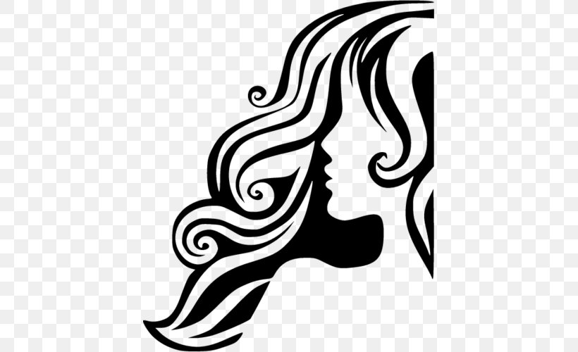 Beauty Parlour Logo Design Vector Graphics, PNG, 500x500px, Beauty Parlour, Art, Artificial Hair Integrations, Beauty, Blackandwhite Download Free