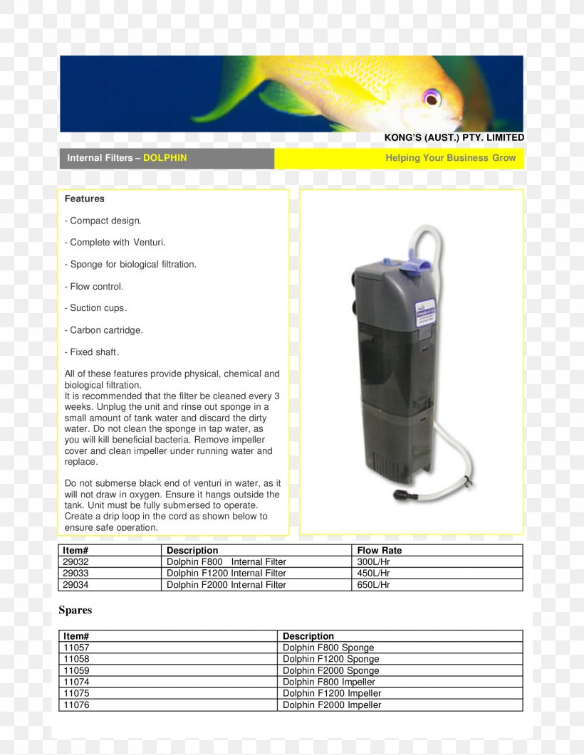 Dolphin Aquarium Filters Kong's (Aust.) Pty. Limited Document .us, PNG, 1700x2200px, Dolphin, Aquarium Filters, Business, Document, Fn F2000 Download Free