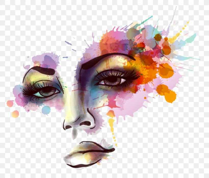 Face Nose Head Eyelash Watercolor Paint, PNG, 917x781px, Face, Eyelash, Head, Nose, Watercolor Paint Download Free