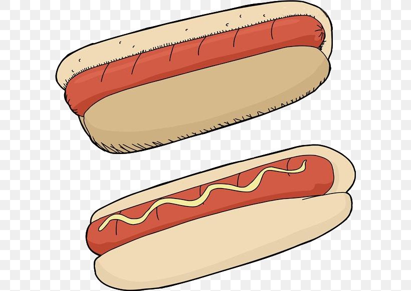 Hot Dog Fast Food Cartoon Illustration, PNG, 600x582px, Hot Dog, Bread, Cartoon, Dog, Drawing Download Free
