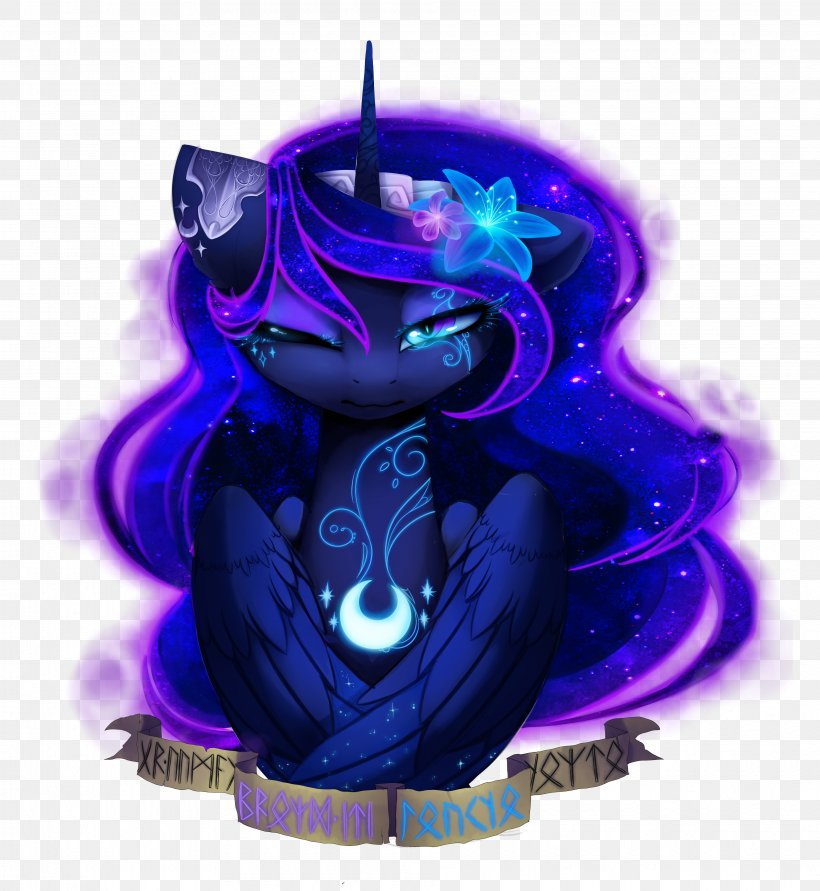 Princess Luna DeviantArt Pony The Night, PNG, 3863x4198px, Princess Luna, Art, Artist, Character, Cobalt Blue Download Free