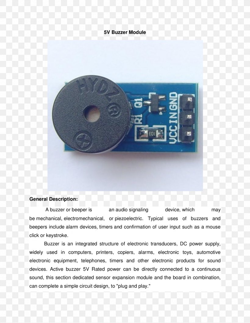 Buzzer Electronic Component Electronics Passivity Electronic Circuit, PNG, 1700x2200px, Buzzer, Arduino, Audio Signal, Electric Potential Difference, Electronic Circuit Download Free