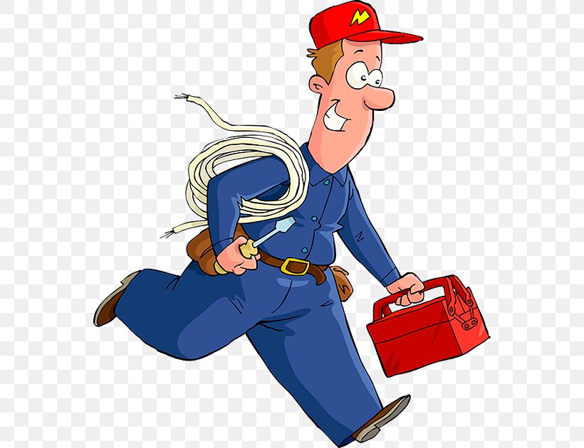 Electrician Royalty-free Cartoon, PNG, 558x630px, Electrician, Art, Cartoon, Clothing, Drawing Download Free