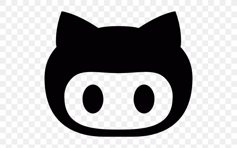 GitHub Download, PNG, 512x512px, Github, Black, Black And White, Carnivoran, Cat Download Free