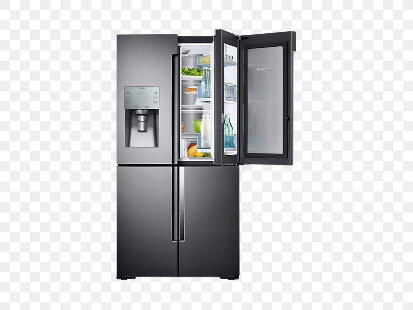 Refrigerator Samsung Food ShowCase RH77H90507H Samsung RF28K9380S Samsung RF22K9381, PNG, 802x615px, Refrigerator, Door, Food, Frigidaire Gallery Fghb2866p, Home Appliance Download Free