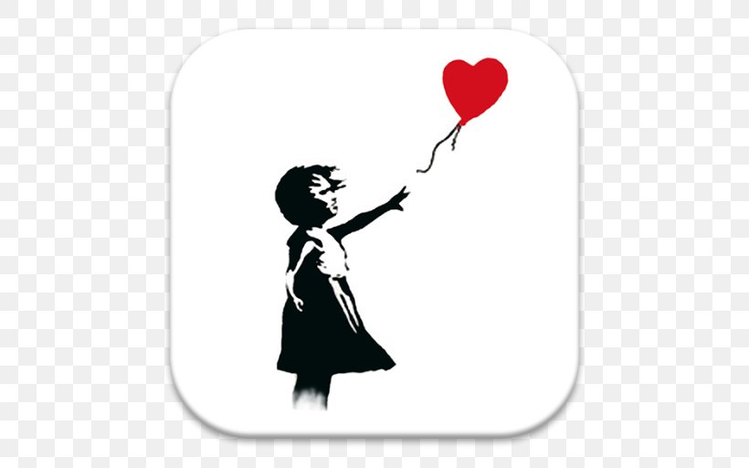 Balloon Girl Love Is In The Bin Artist Painting, PNG, 512x512px, Balloon Girl, Art, Artist, Badminton, Balloon Download Free