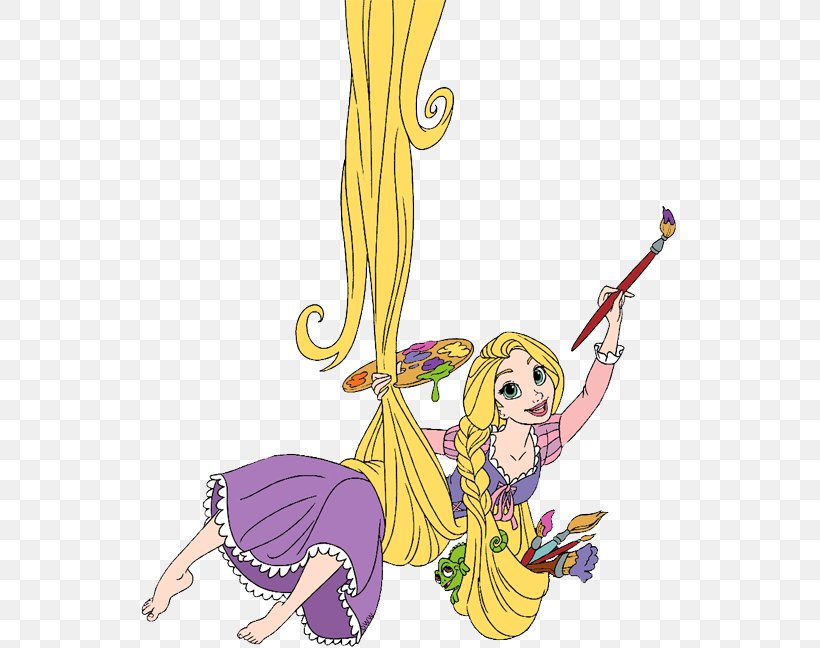Tangled: The Video Game Rapunzel Painting Clip Art, PNG, 539x648px, Watercolor, Cartoon, Flower, Frame, Heart Download Free