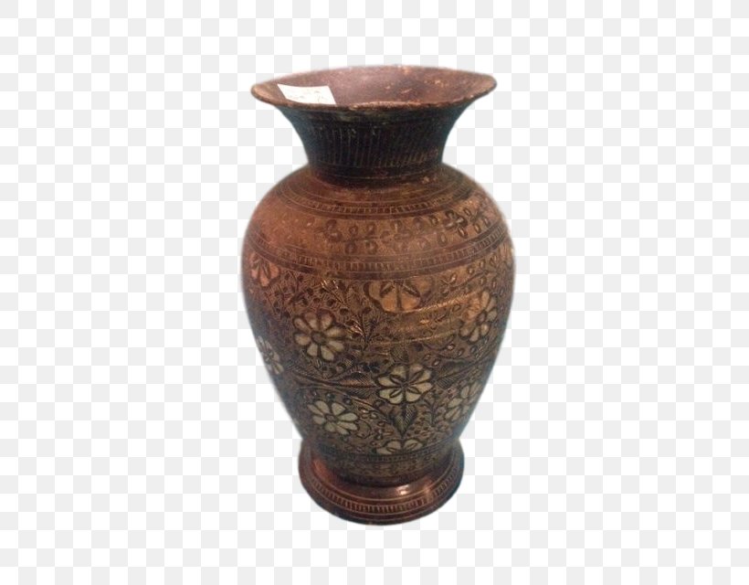 Vase Ceramic Pottery India Floral Design, PNG, 480x640px, Vase, Antique, Artifact, Ceramic, Copper Download Free