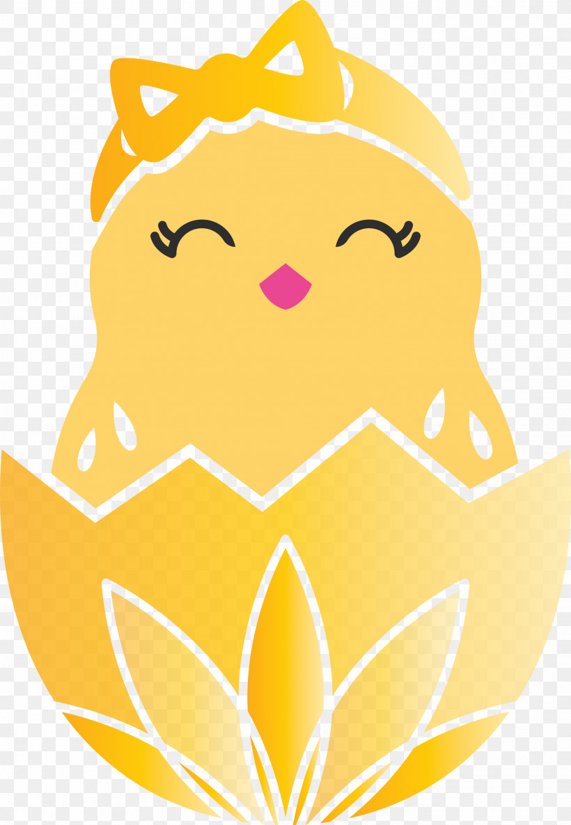 Chick In Eggshell Easter Day Adorable Chick, PNG, 2073x3000px, Chick In Eggshell, Adorable Chick, Easter Day, Smile, Yellow Download Free