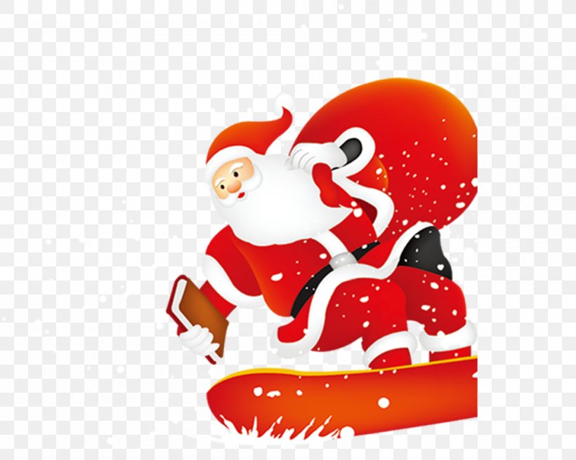 Santa Claus Christmas Poster Illustration, PNG, 1000x800px, Santa Claus, Art, Cartoon, Christmas, Christmas Ornament Download Free