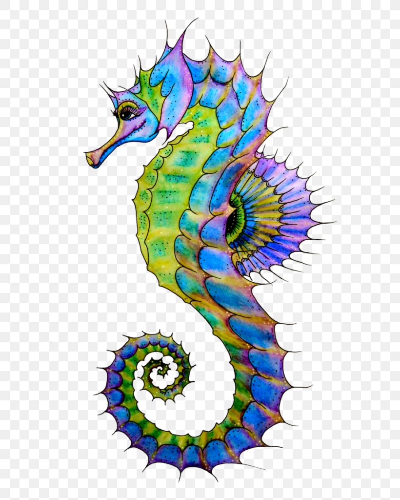 Seahorse Clip Art, PNG, 613x1024px, Seahorse, Art, Document, Fictional Character, Fish Download Free