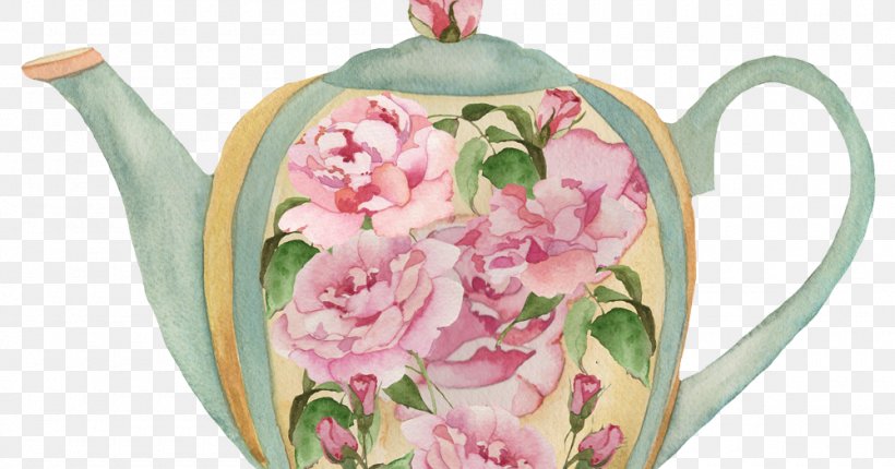 Teapot Flowering Tea Clip Art, PNG, 1000x525px, Tea, Art, Ceramic, Collage, Cup Download Free