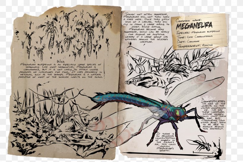 ARK: Survival Evolved Meganeura Dragonfly Compsognathus Insect, PNG, 1200x798px, Ark Survival Evolved, Book, Common Name, Compsognathus, Dinosaur Download Free