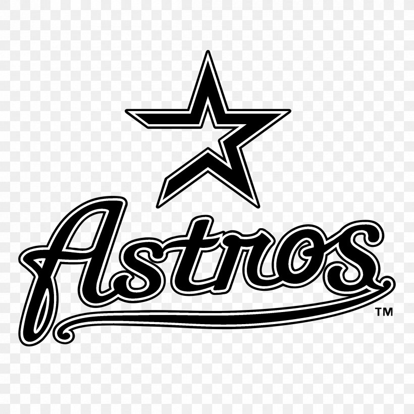 Houston Astros Logo MLB Decal, PNG, 2400x2400px, Houston Astros, Black And White, Brand, Decal, Houston Download Free
